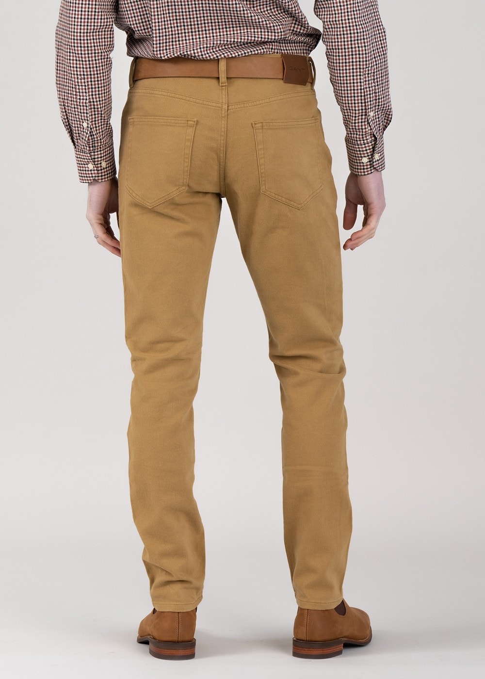 Regular Twill Jeans - Mustard Beige - 4