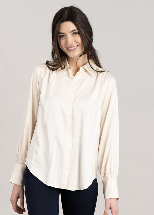 Satin Shirt - Linen - 1