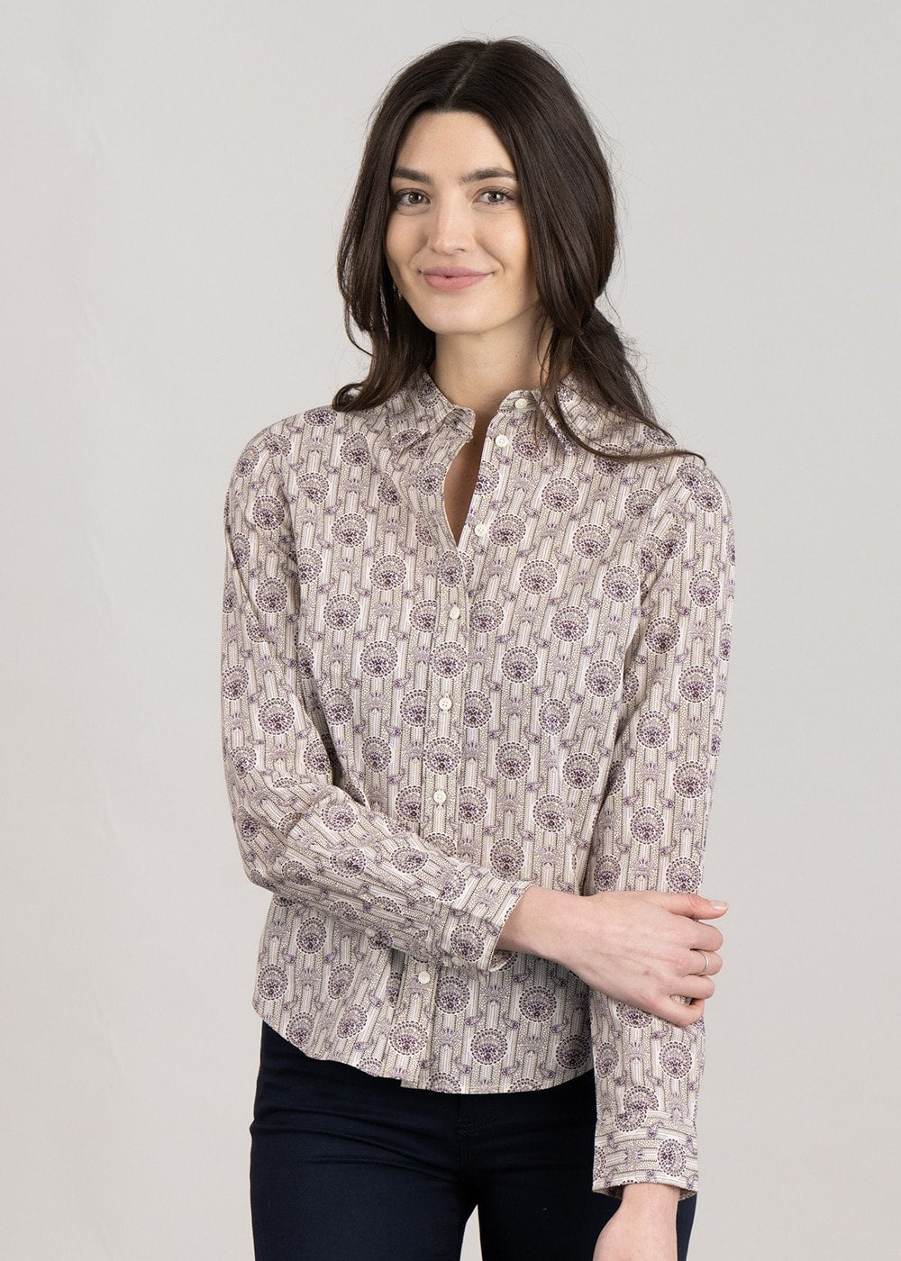 Archive Print Shirt - Lilac - 4