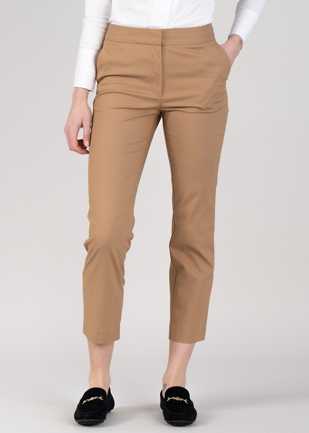 Slim Trousers - Warm Khaki - 1