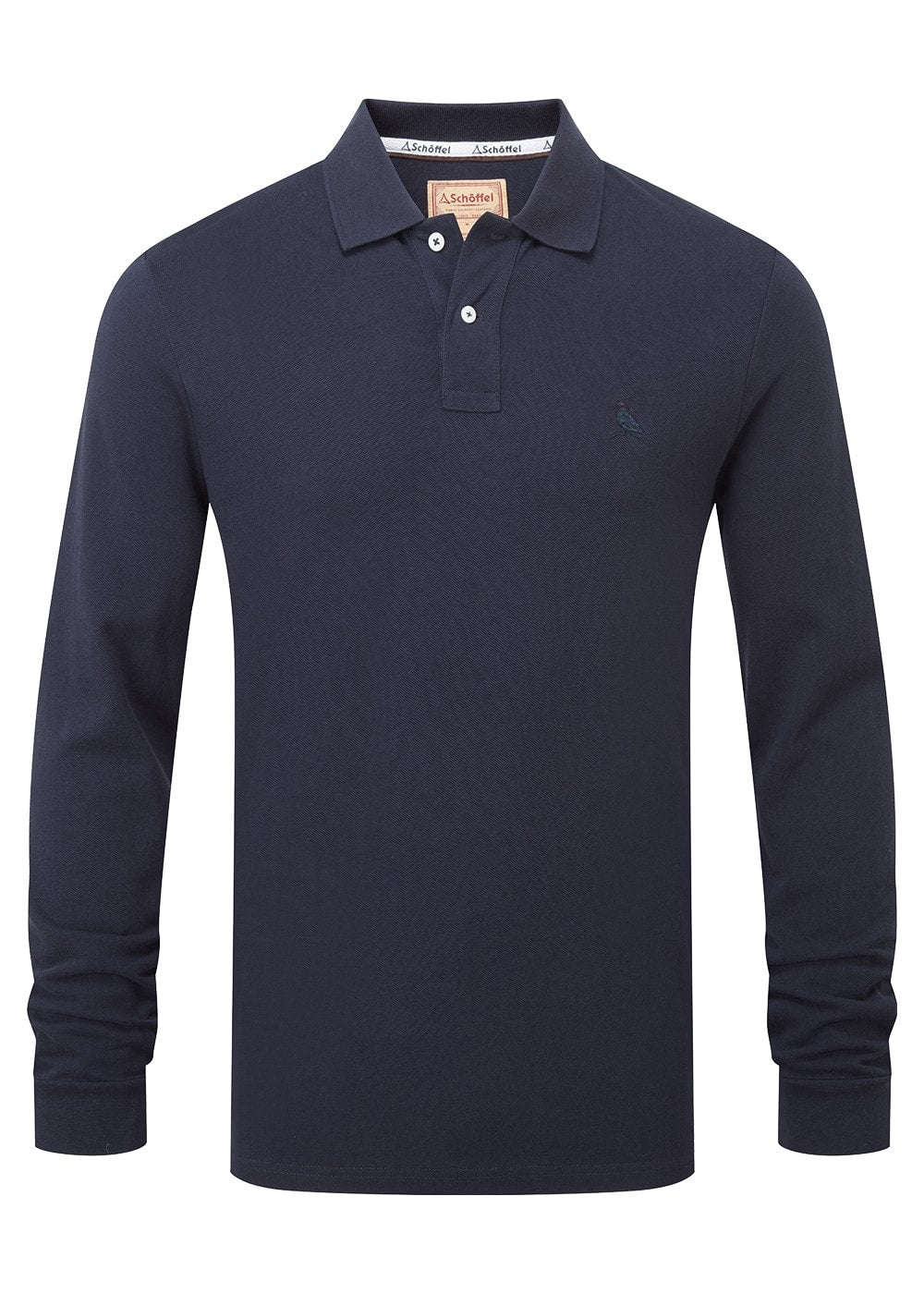 St Ives Long Sleeved Polo Shirt - Navy - 7