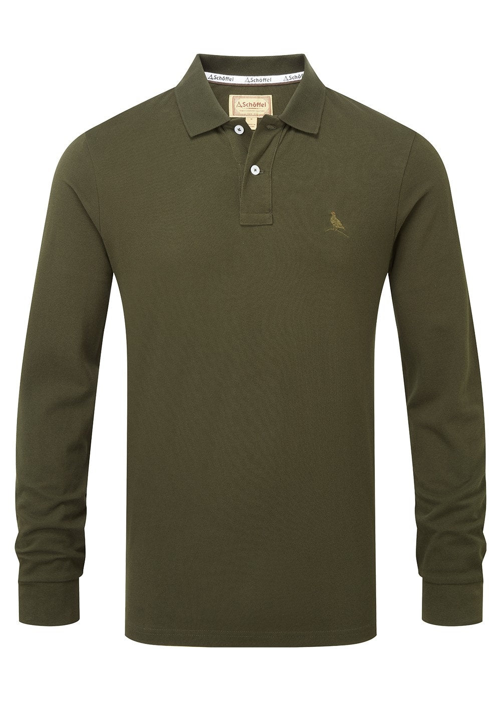 St Ives Long Sleeved Polo Shirt - Forest - 5