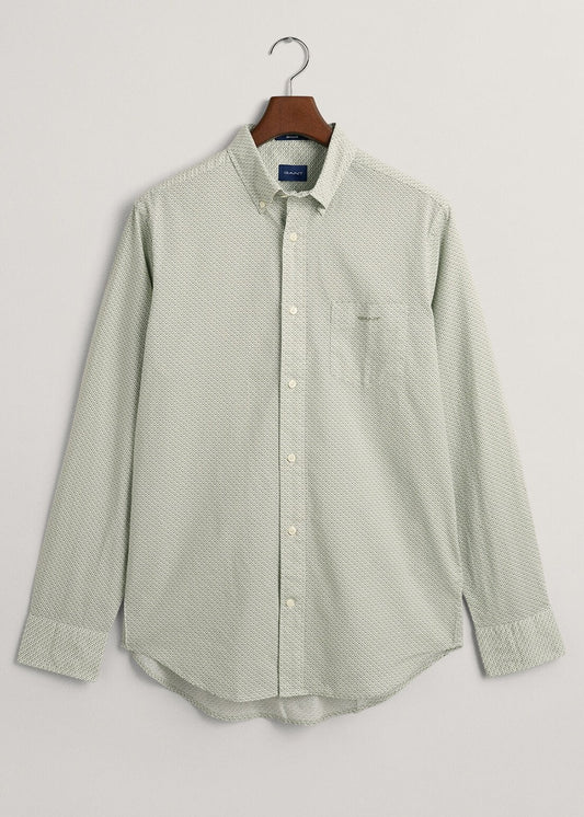 Micro Print Shirt - Kalamata Green - 1