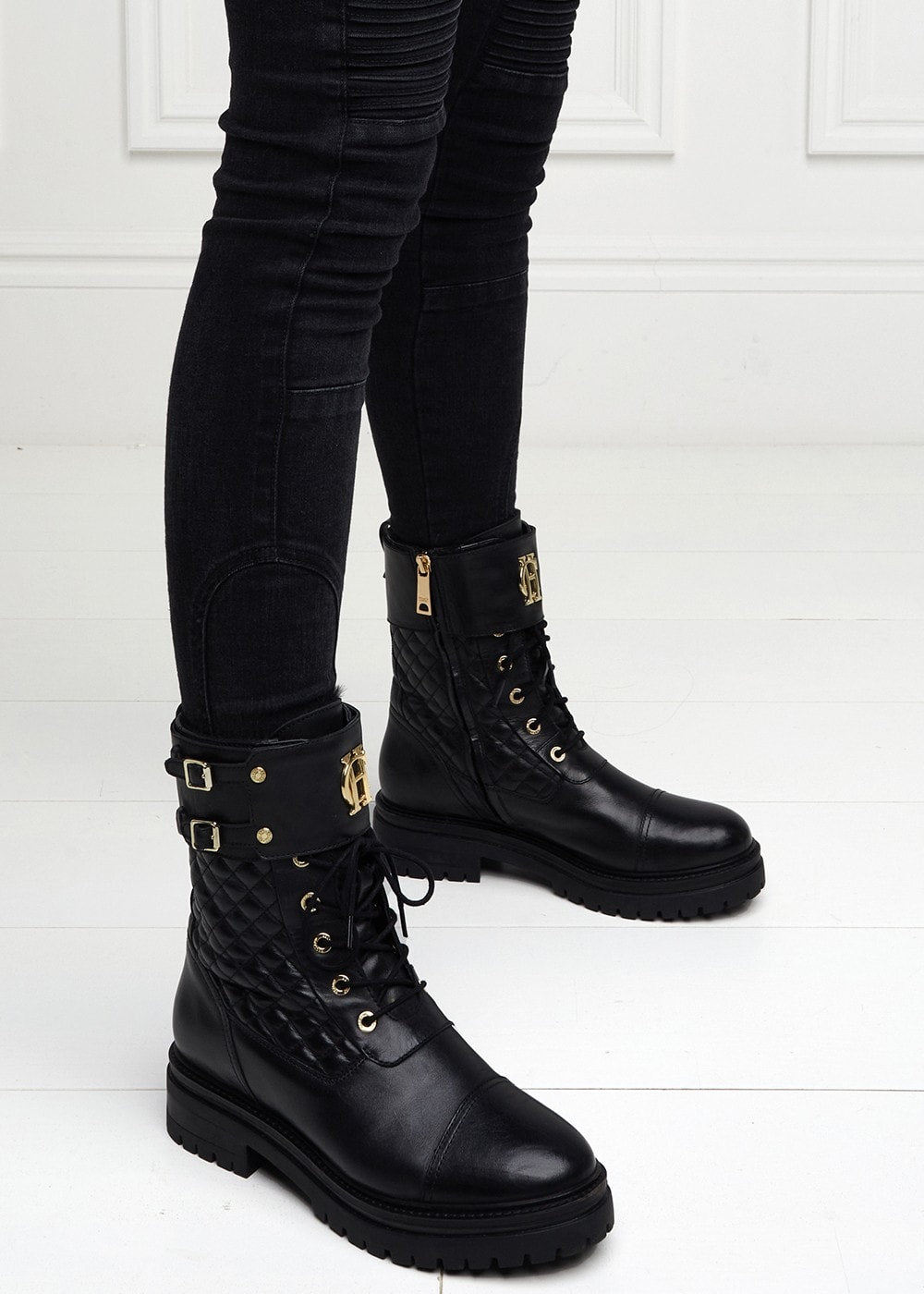 Camden Biker Boots - Black - 2