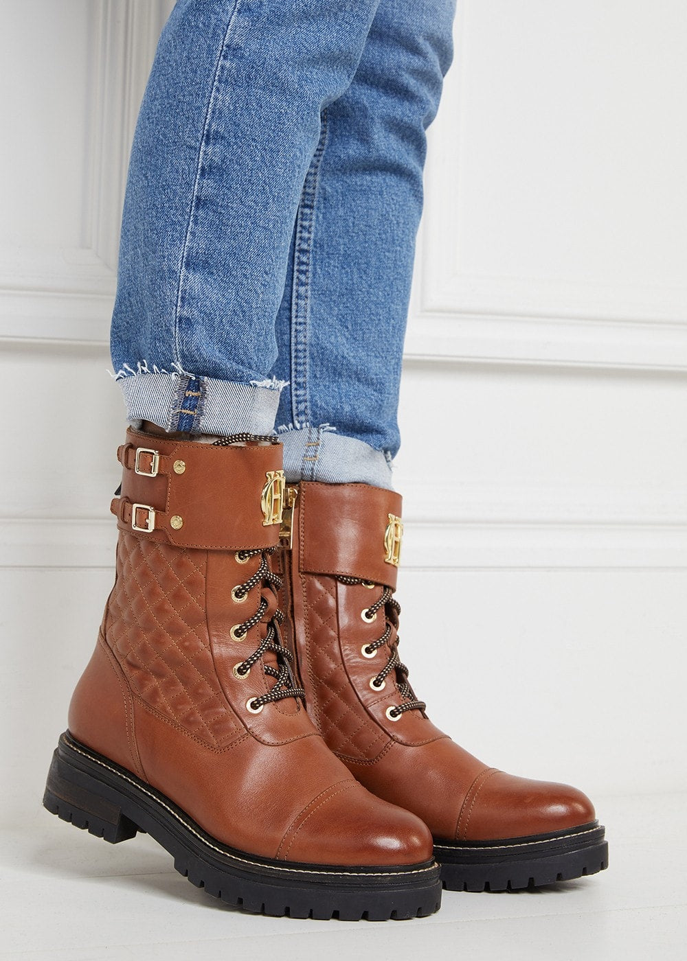 Camden Biker Boots - Tan - 2