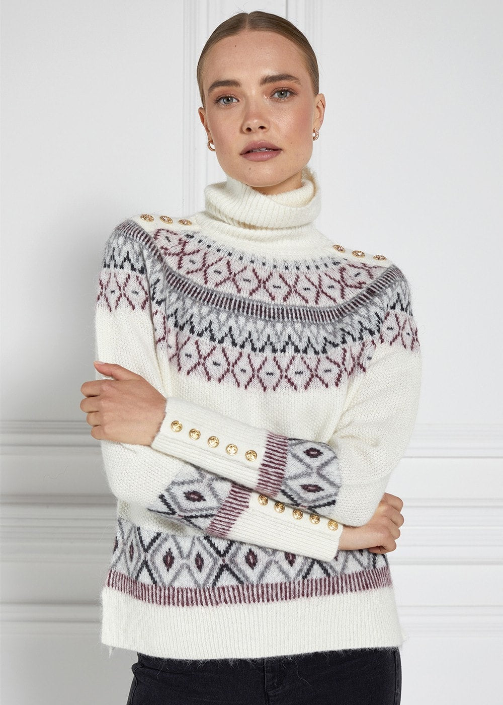 Fairisle Knit - Cream - 2