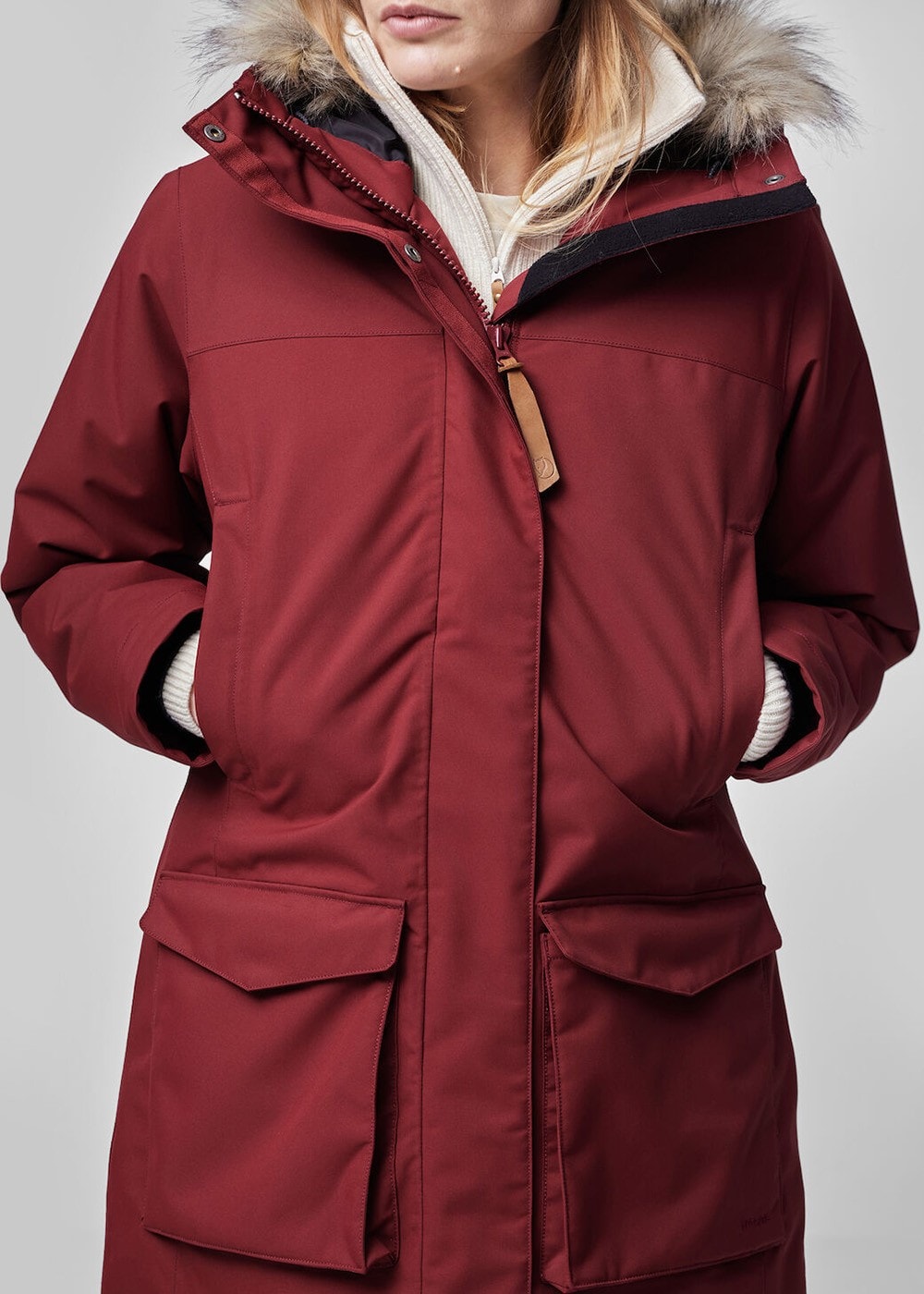 Nuuk Lite Parka - Bordeaux Red - 8