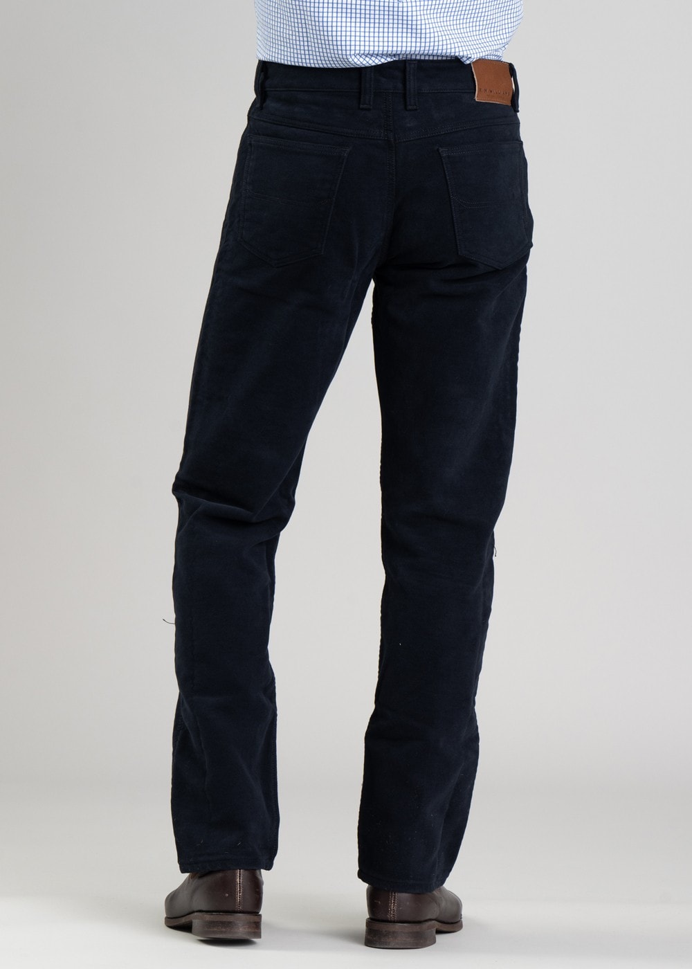 Overseer Luxury Moleskin Jeans - Navy - 3