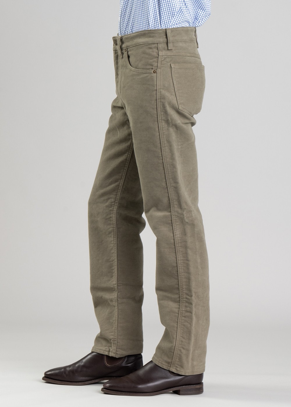 Overseer Luxury Moleskin Jeans - Lovat - 3