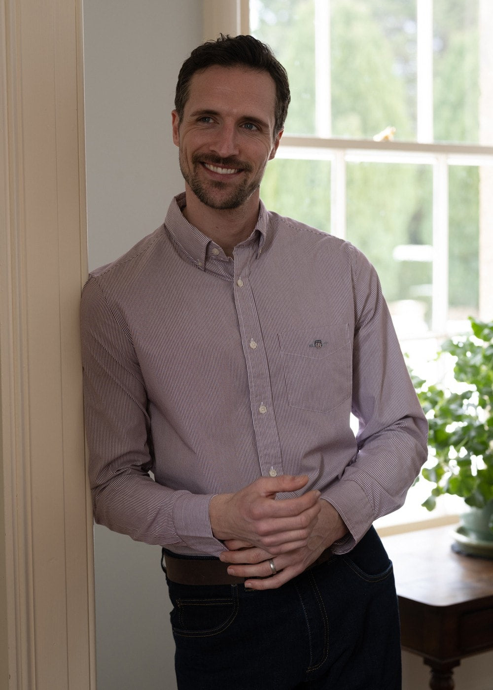 Poplin Banker Shirt - Plumped Red - 2