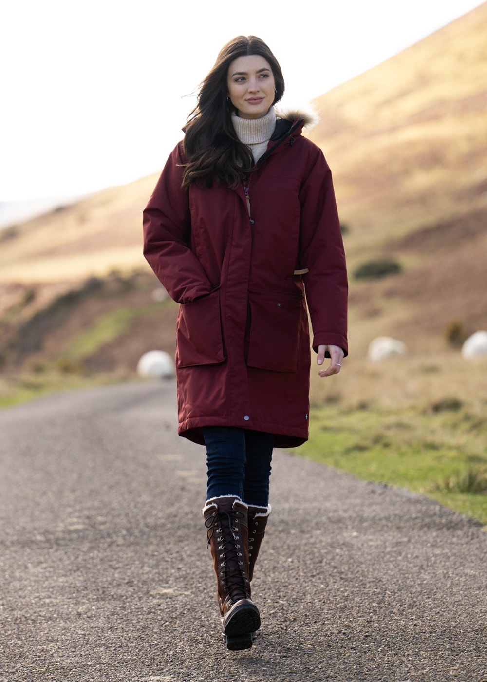 Nuuk Lite Parka - Bordeaux Red - 2