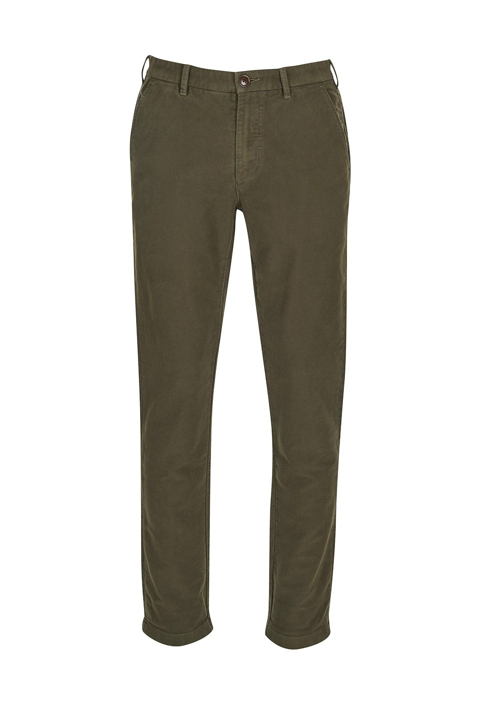 Neuston Moleskin Trousers - Dark Olive - 7