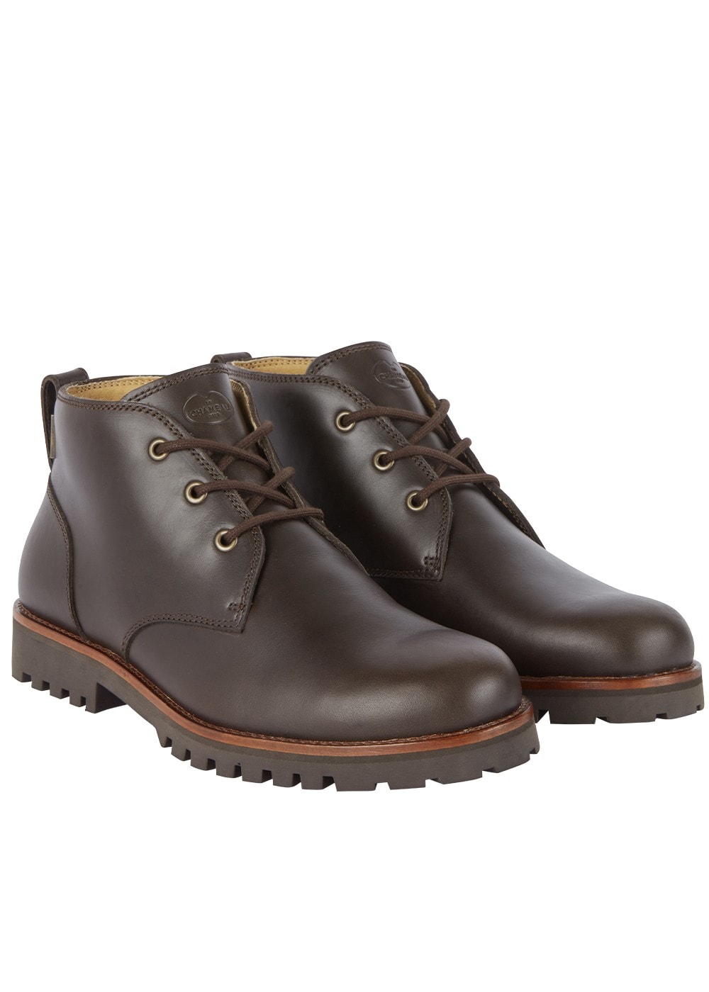 La Chukka Cuir Boots - Marron Fonce - 1