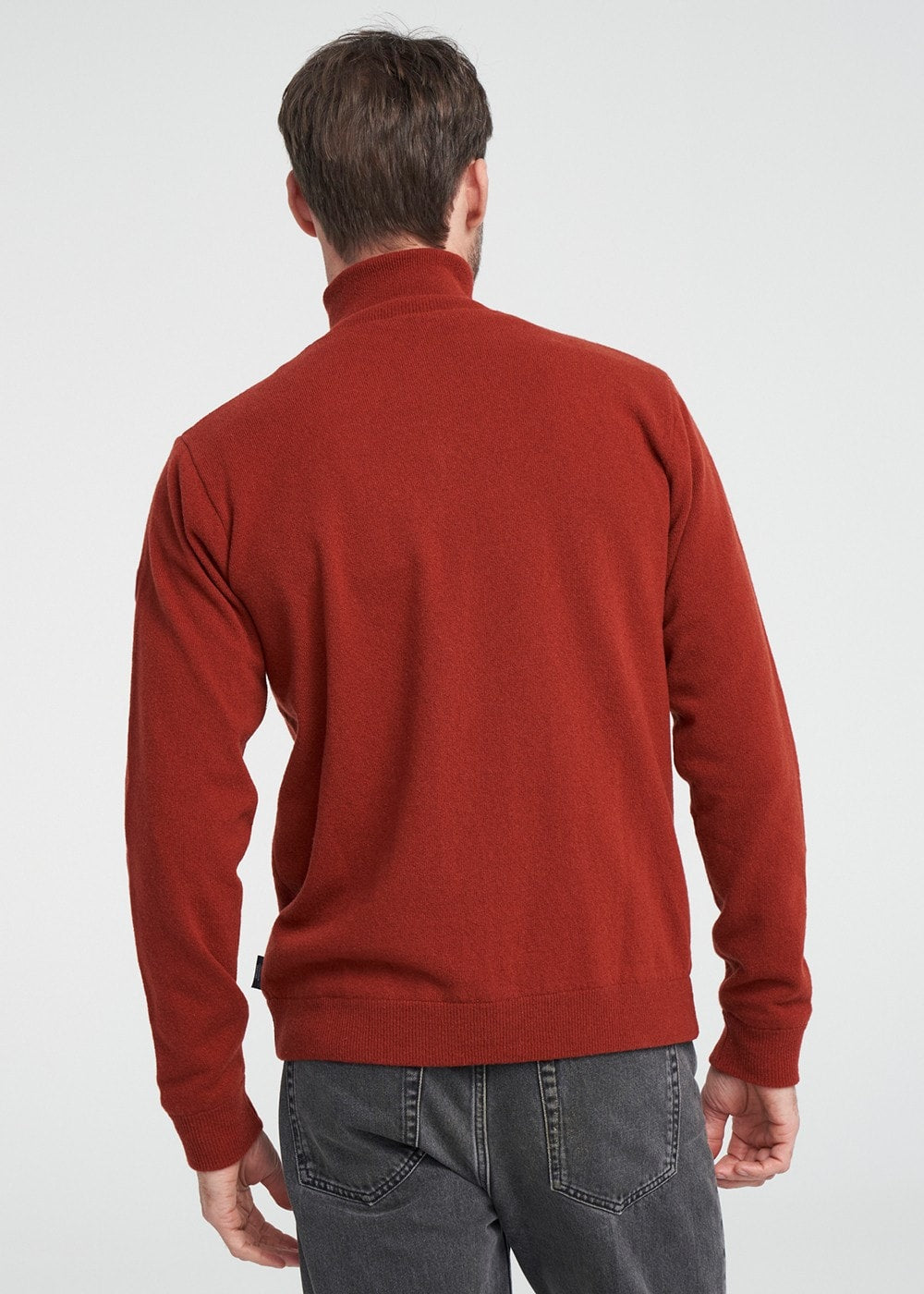 Stellan T-Neck Windproof Sweater - Maple Red - 2