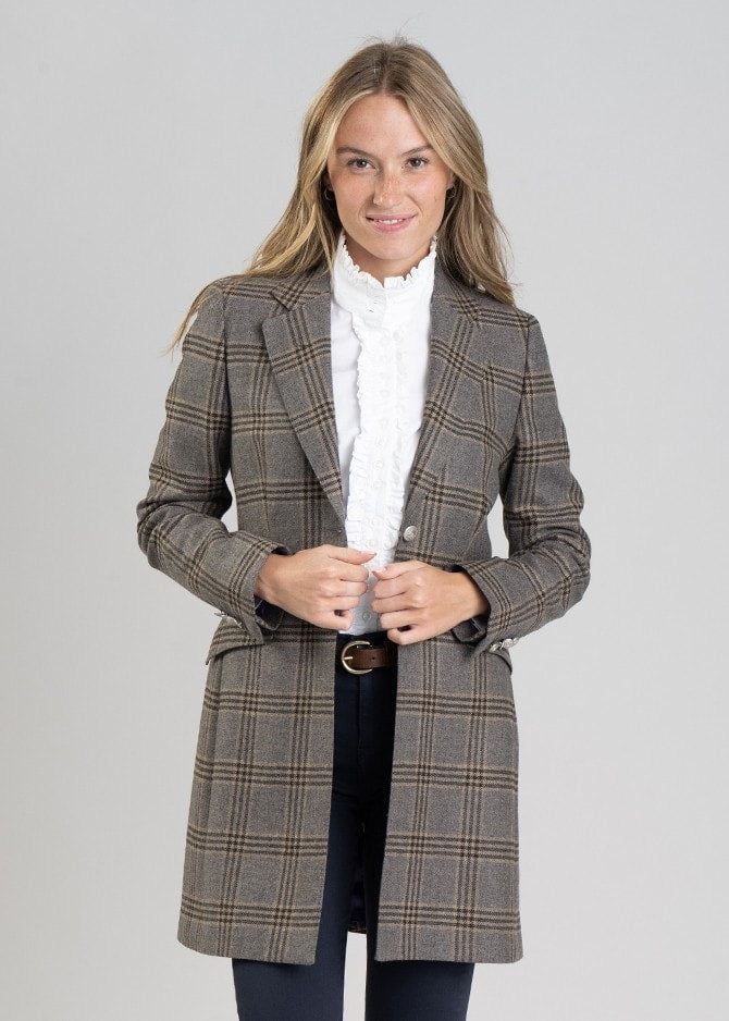 Highgrove Long Jacket - Richmond Check - 1