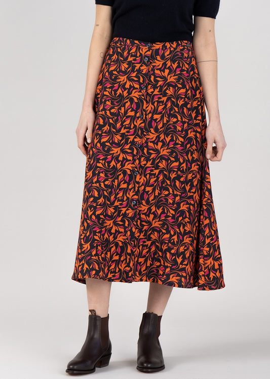 Anglesey Midi Skirt - Autumn Multi - 1