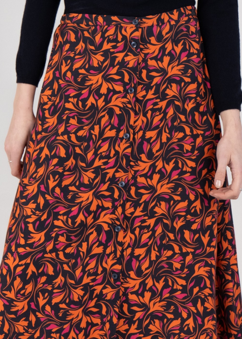 Anglesey Midi Skirt - Autumn Multi - 5