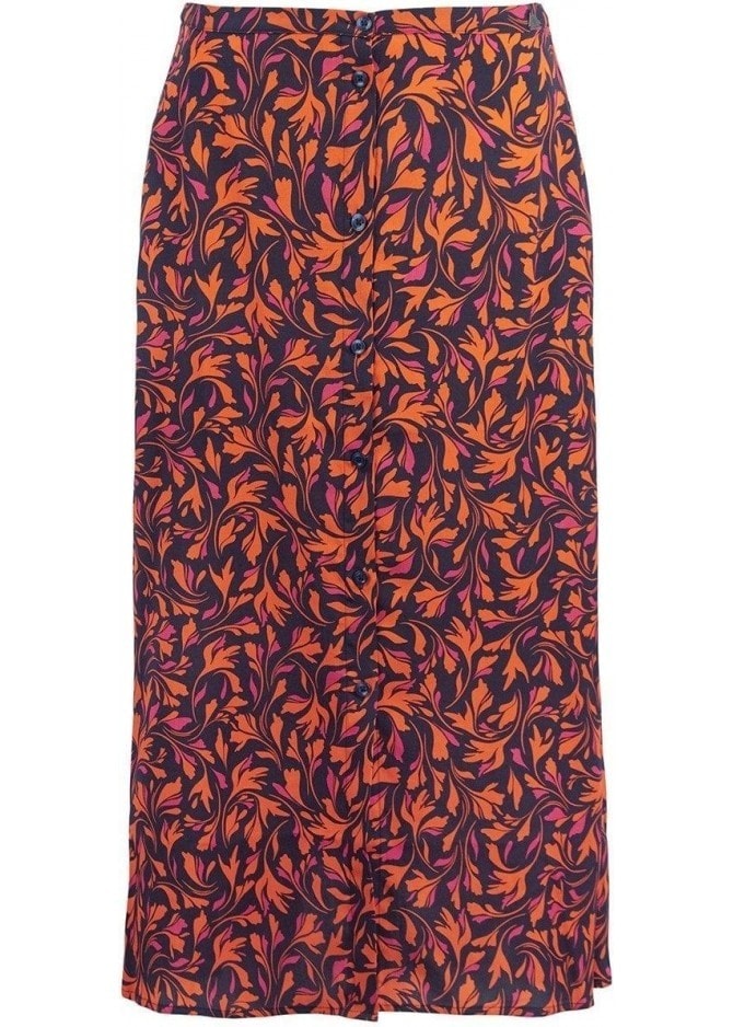 Anglesey Midi Skirt - Autumn Multi - 9