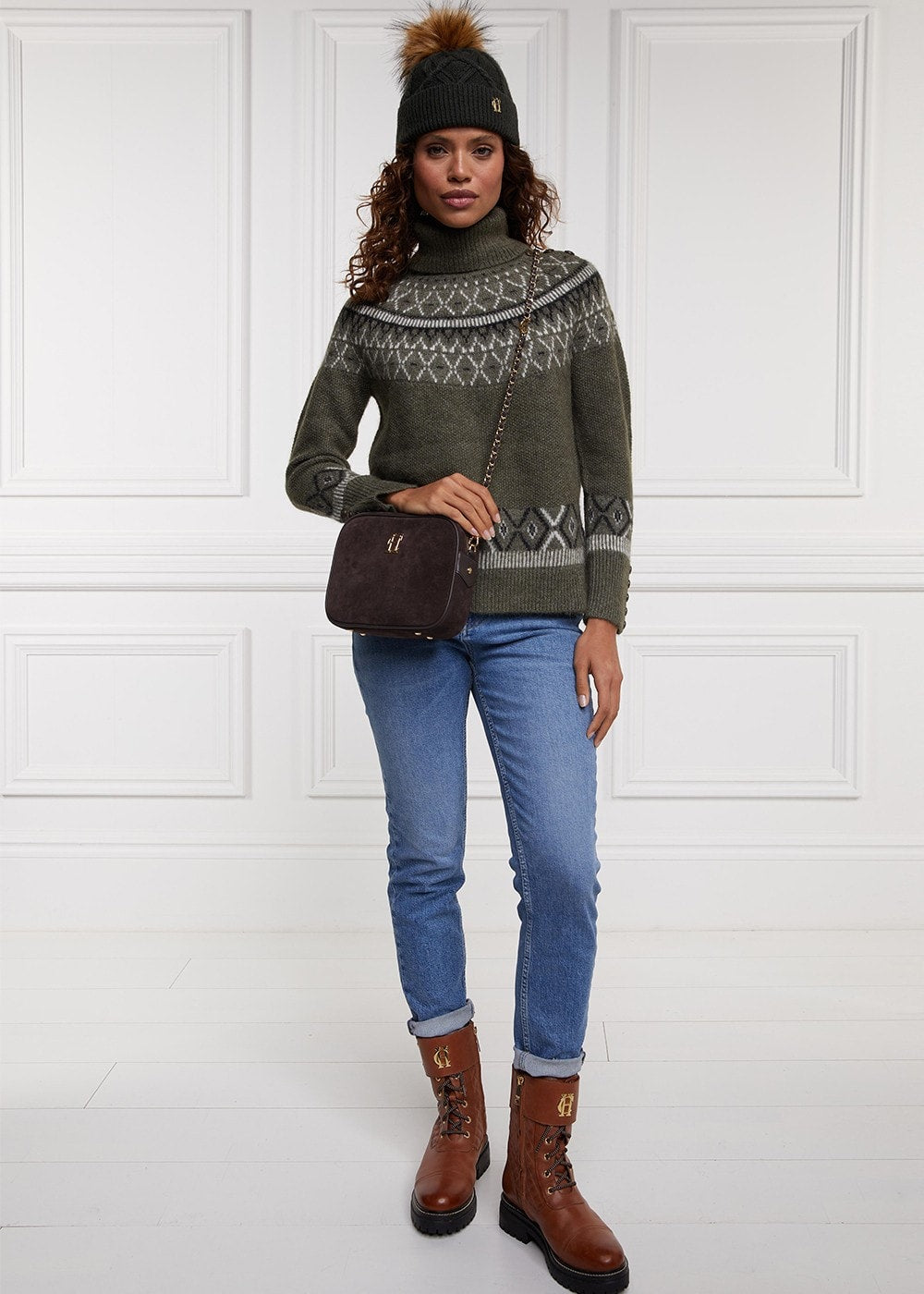 Fairisle Knit - Khaki - 2