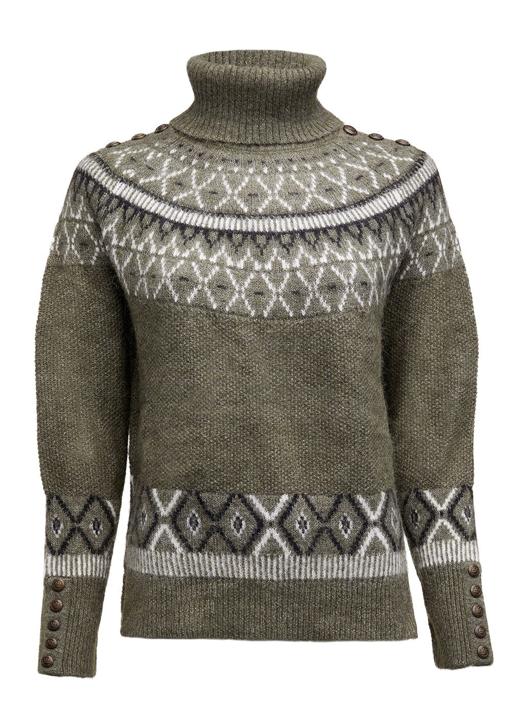 Fairisle Knit - Khaki - 5