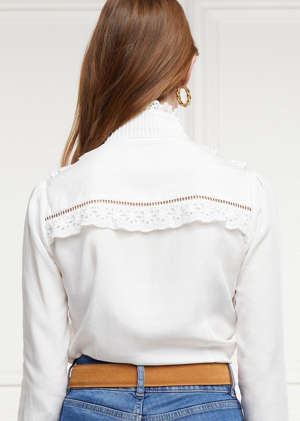 Audley Lace Blouse - White - 6