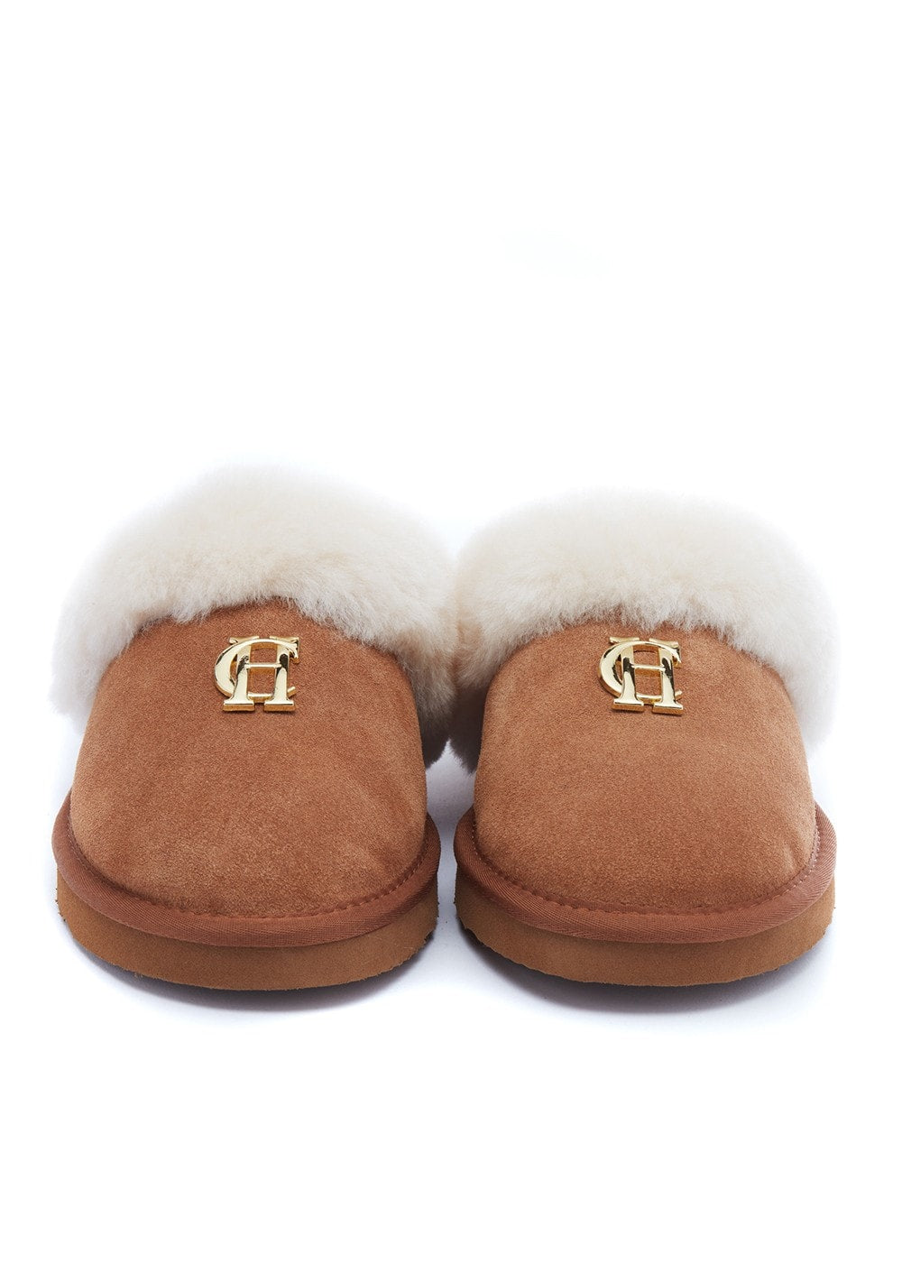 Shearling Slippers - Tan - 4