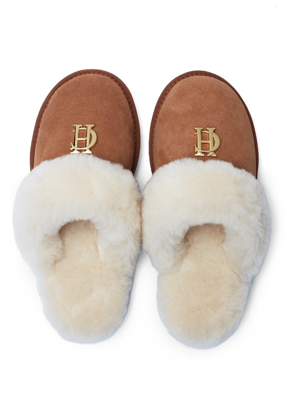 Shearling Slippers - Tan - 5