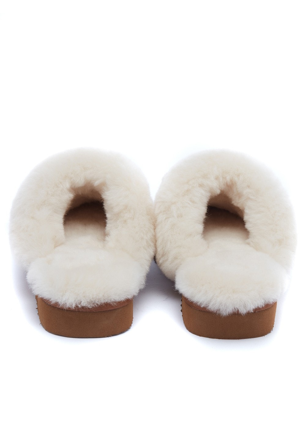 Shearling Slippers - Tan - 7