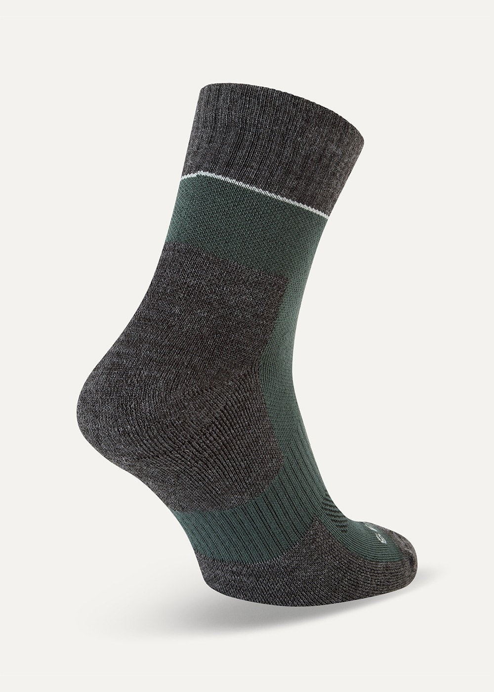 Morston Solo QuickDry Ankle Socks - Olive, Grey Marl and Cream - 2