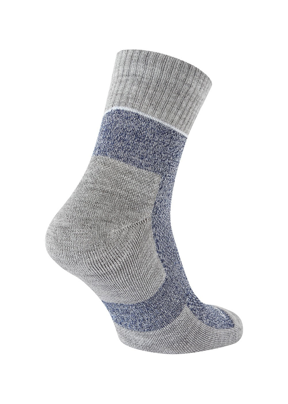 Morston Solo QuickDry Ankle Socks - Blue, Grey Marl and Cream - 2