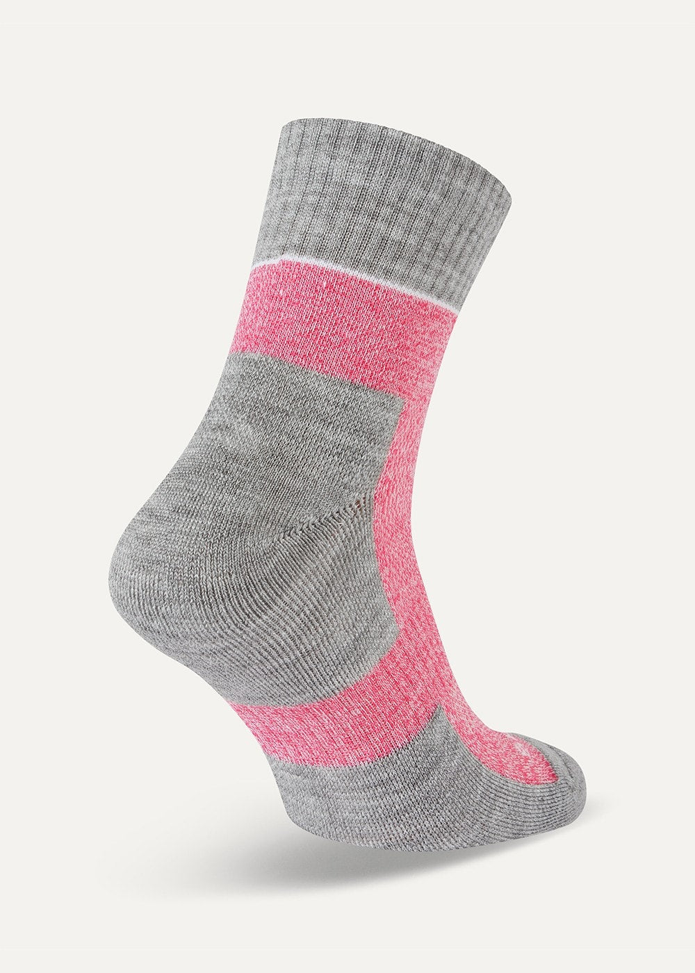 Morston Solo QuickDry Ankle Socks - Pink, Grey Marl and Cream - 2