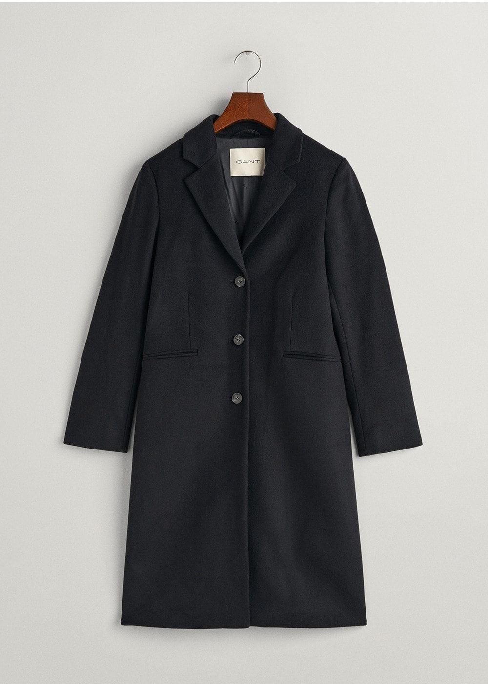 Wool Tailored Coat - Evening Blue - 6