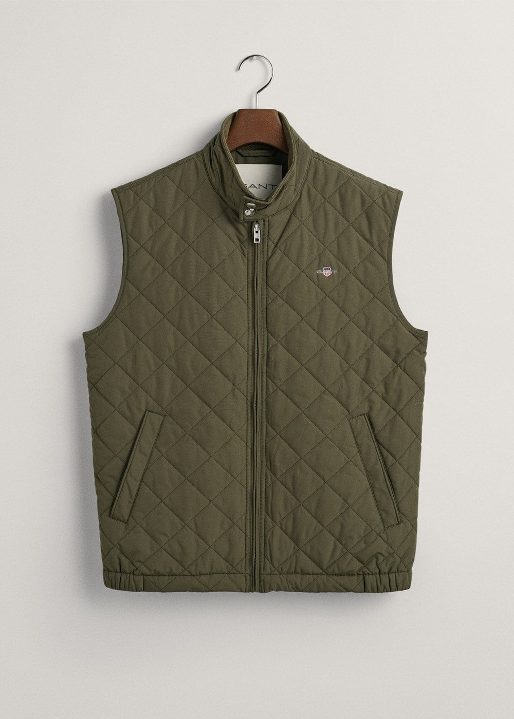 Quilted Windcheater Vest - Juniper Green - 5