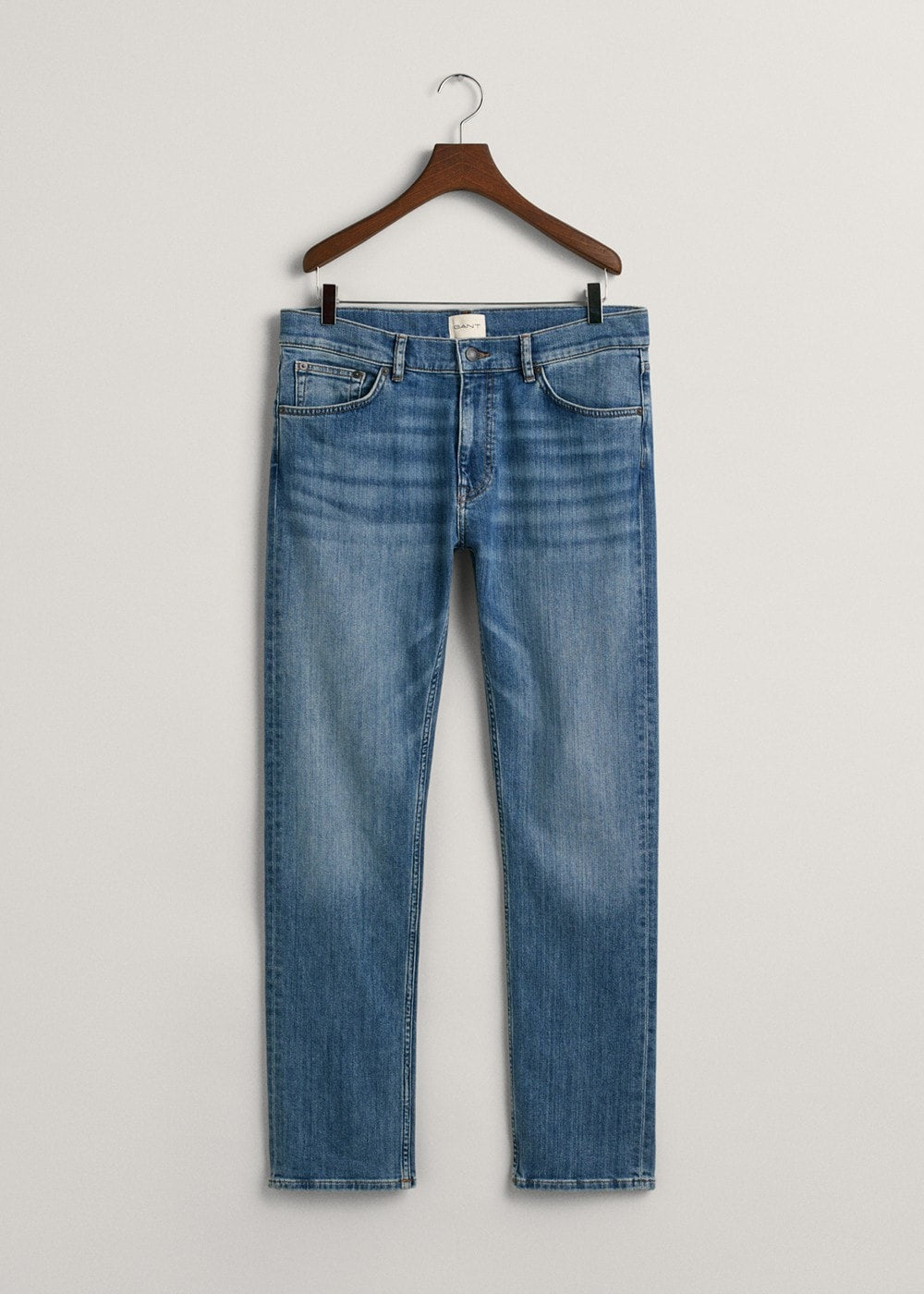 Regular Jeans - Mid Blue Worn In - 4