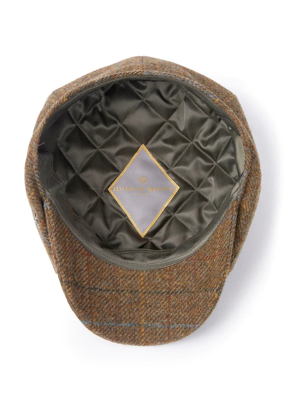 Felsham Tweed Baker Boy Cap - Brown - 2