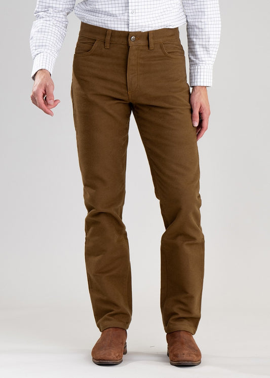 Gateshaw Moleskin Jeans - Camel - 1