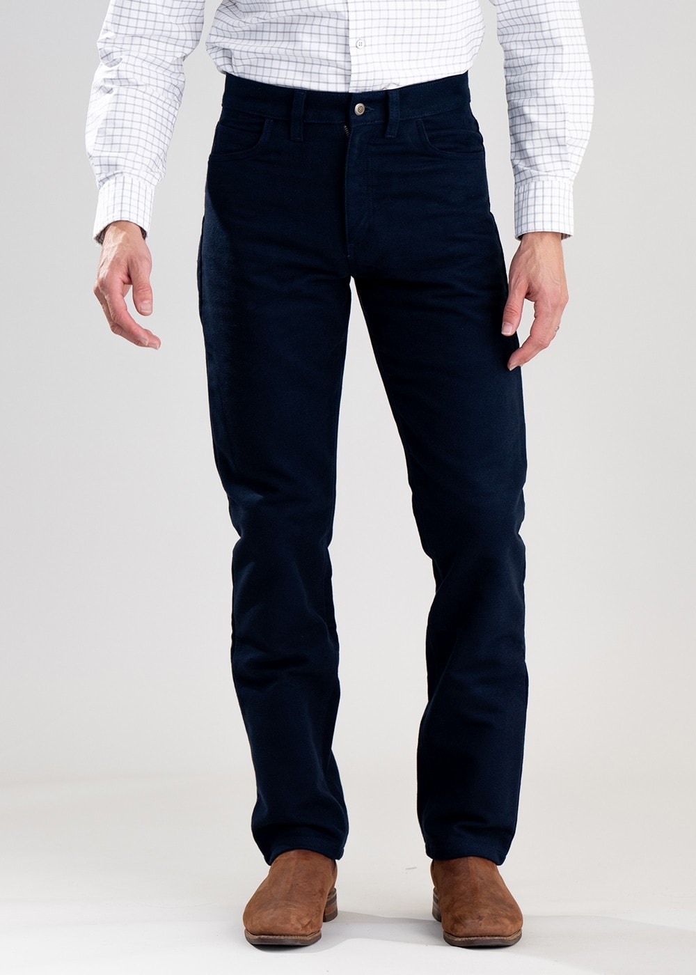 Gateshaw Moleskin Jeans - Indigo - 1