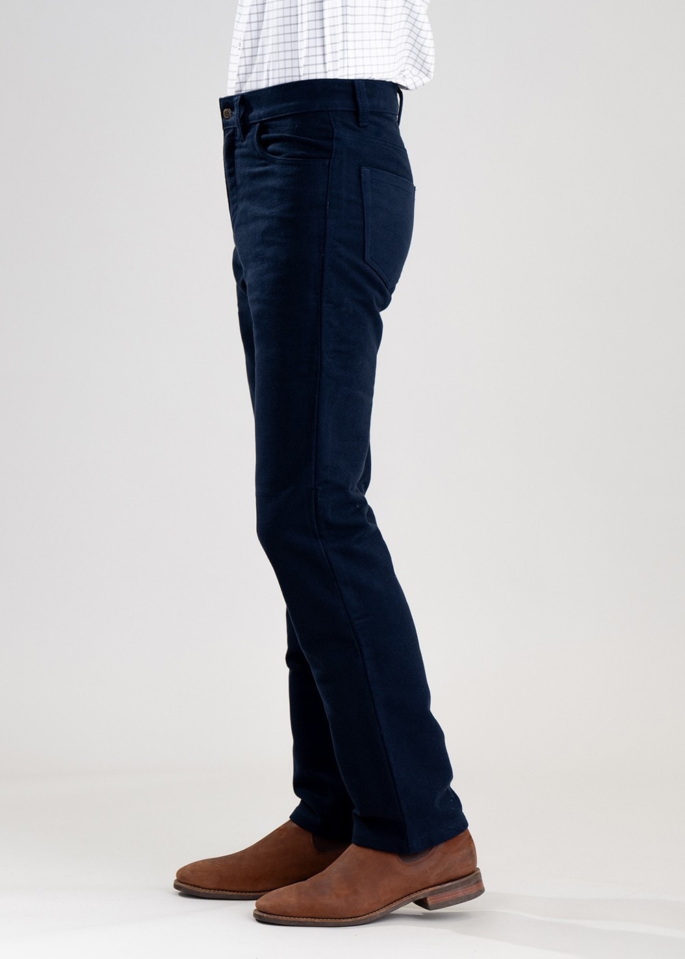 Gateshaw Moleskin Jeans - Indigo - 2