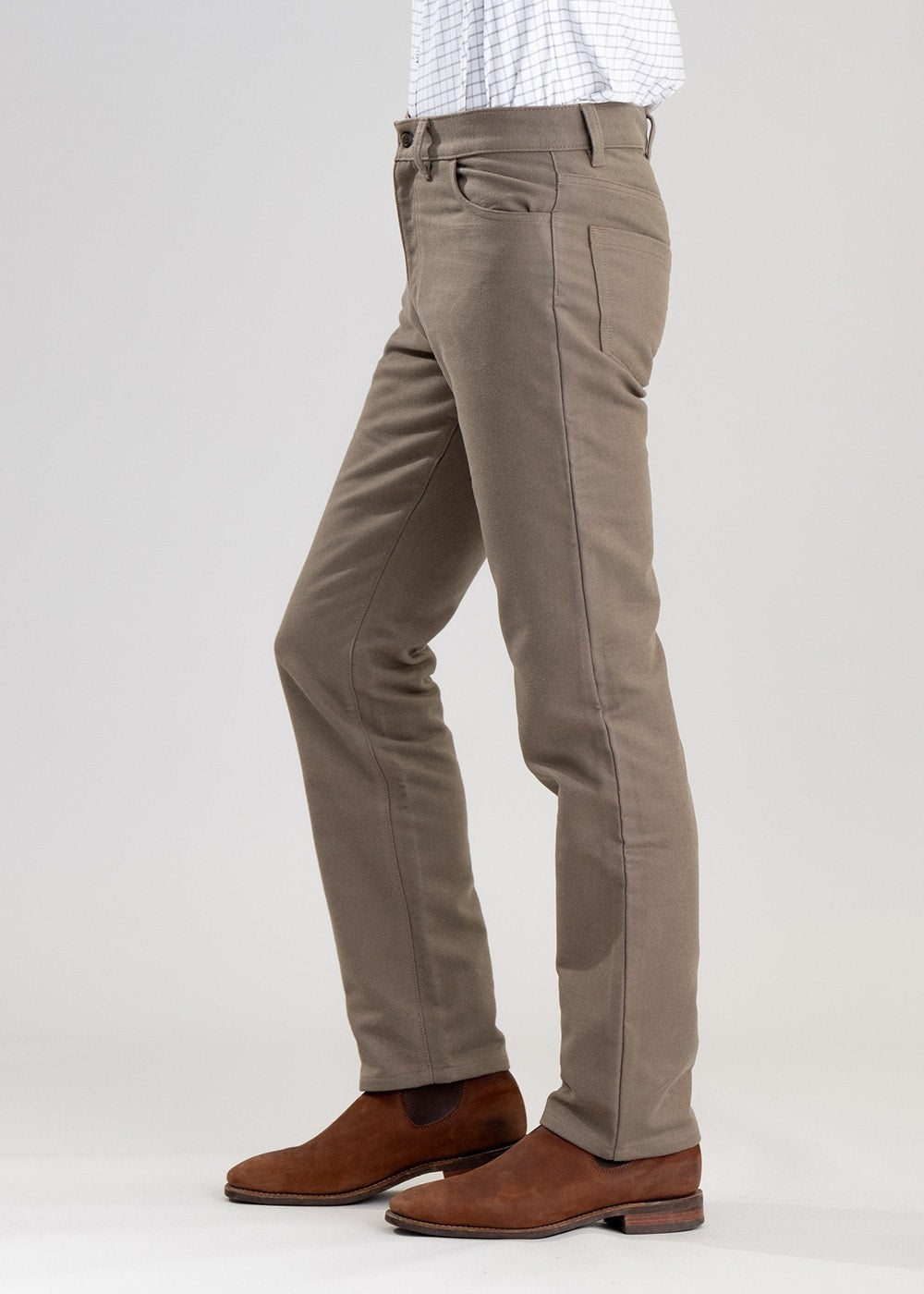 Gateshaw Moleskin Jeans - Stone - 2