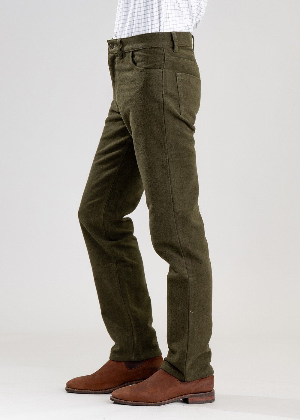 Gateshaw Moleskin Jeans - Forest - 1