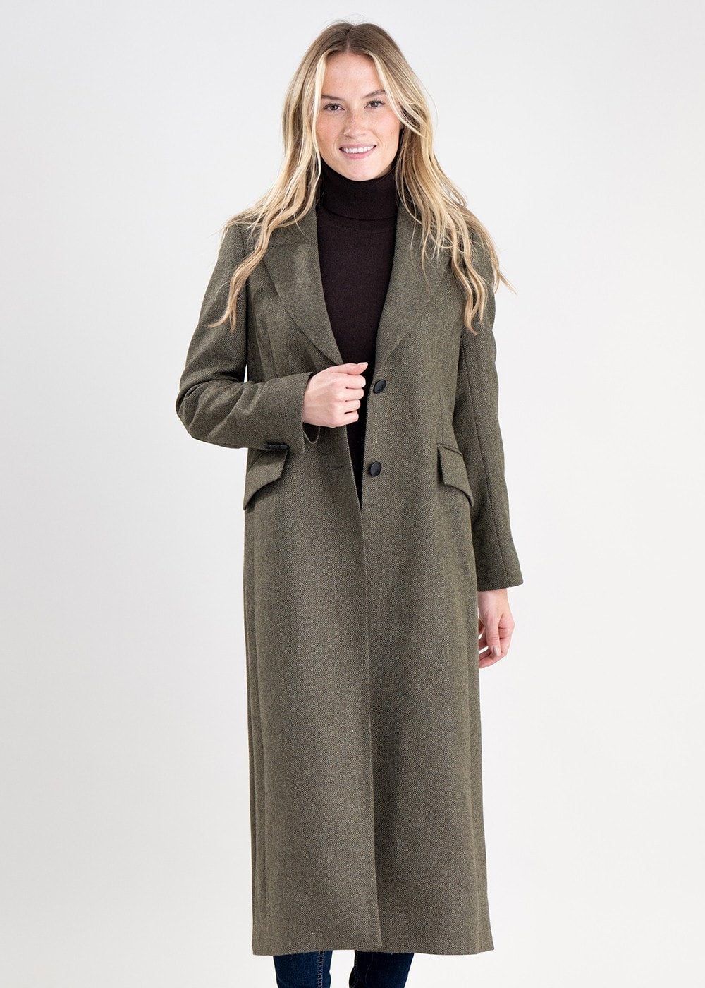 Catherine Tweed Coat - Penistone Herringbone - 1