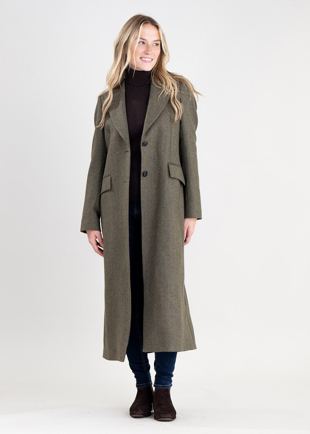 Catherine Tweed Coat - Penistone Herringbone - 3