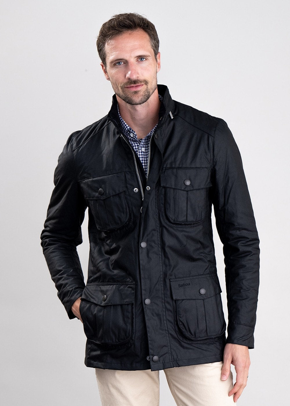 Corbridge Wax Jacket - Black - 1