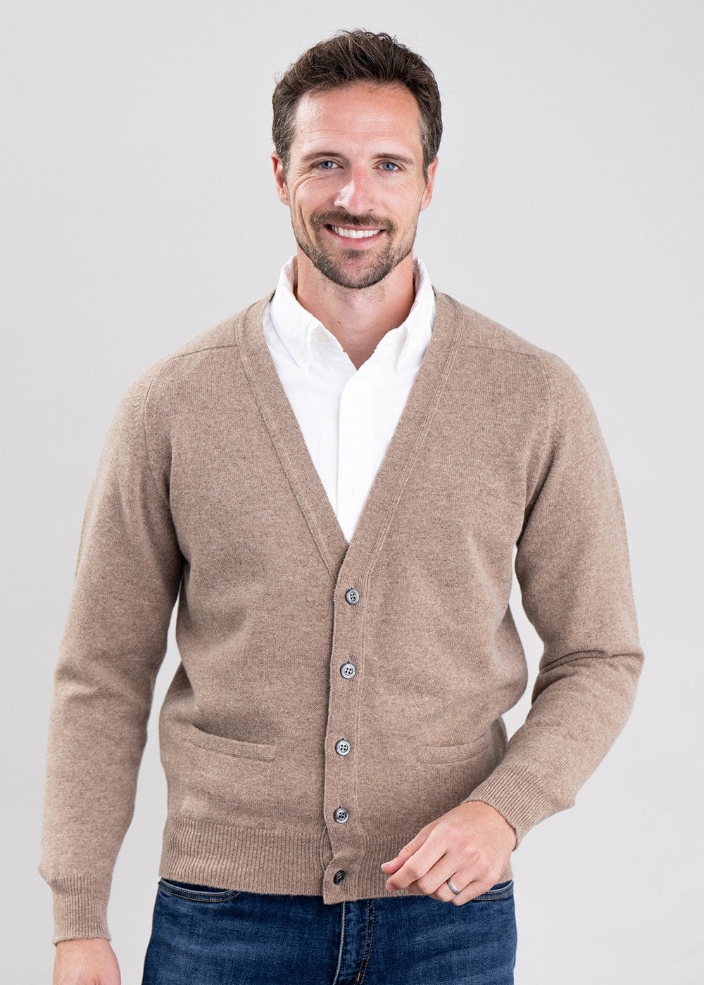 Leven 2 Ply Lambswool Cardigan - Colt - 1