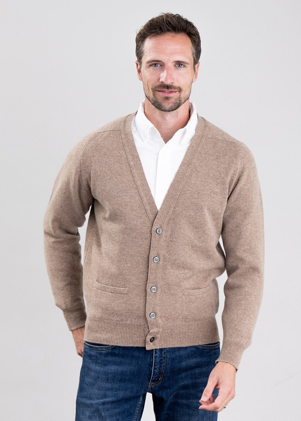 Leven 2 Ply Lambswool Cardigan - Colt - 3