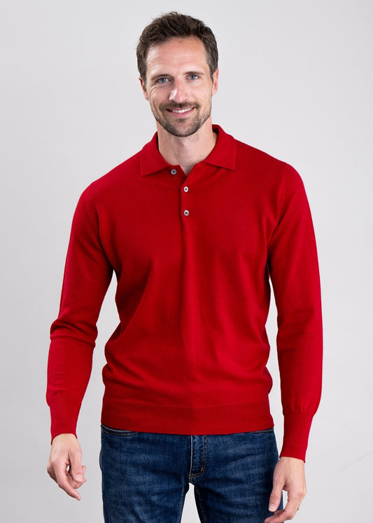 Oxton 1 Ply Cashmere Sport Shirt - Chianti - 1