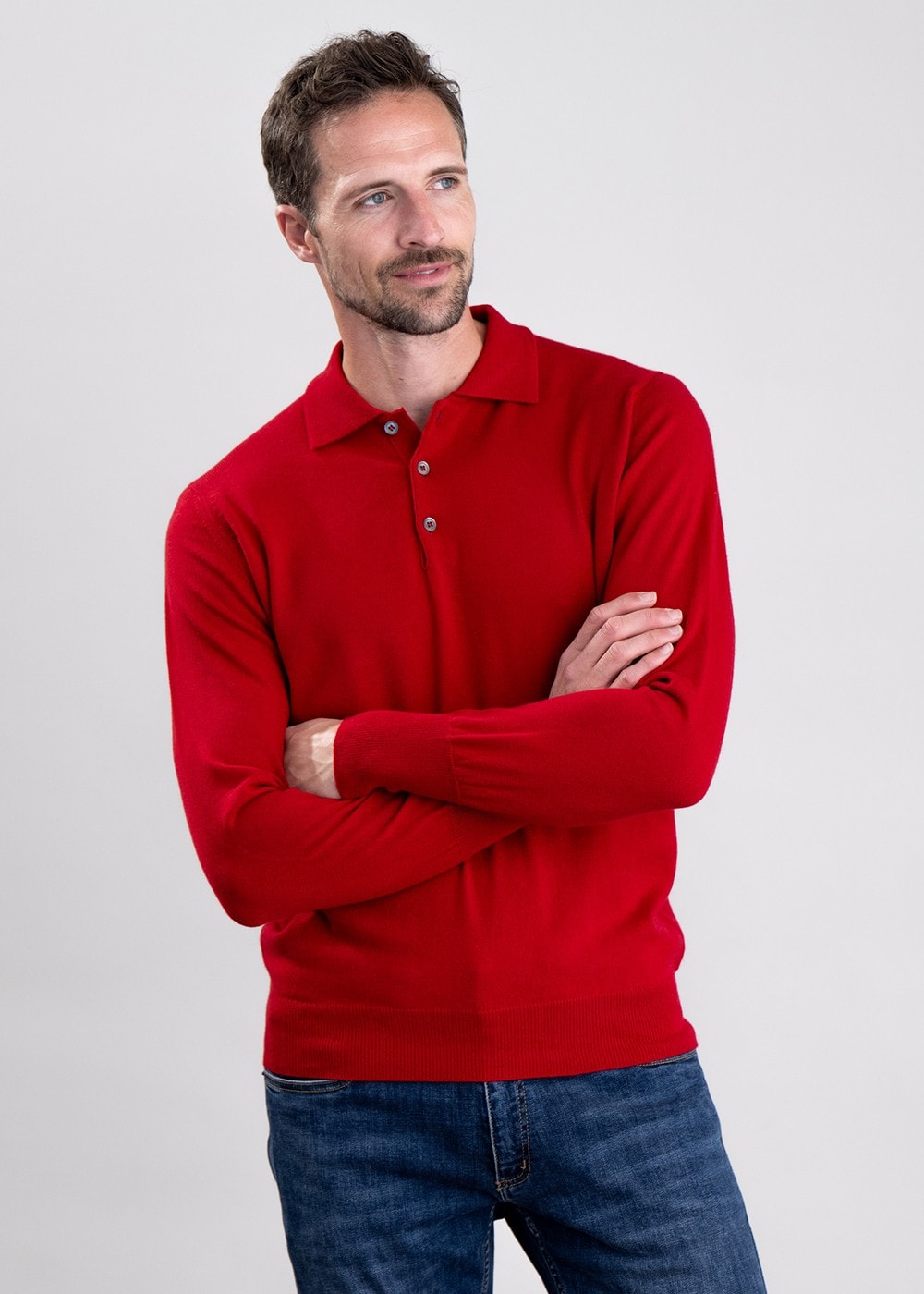 Oxton 1 Ply Cashmere Sport Shirt - Chianti - 2