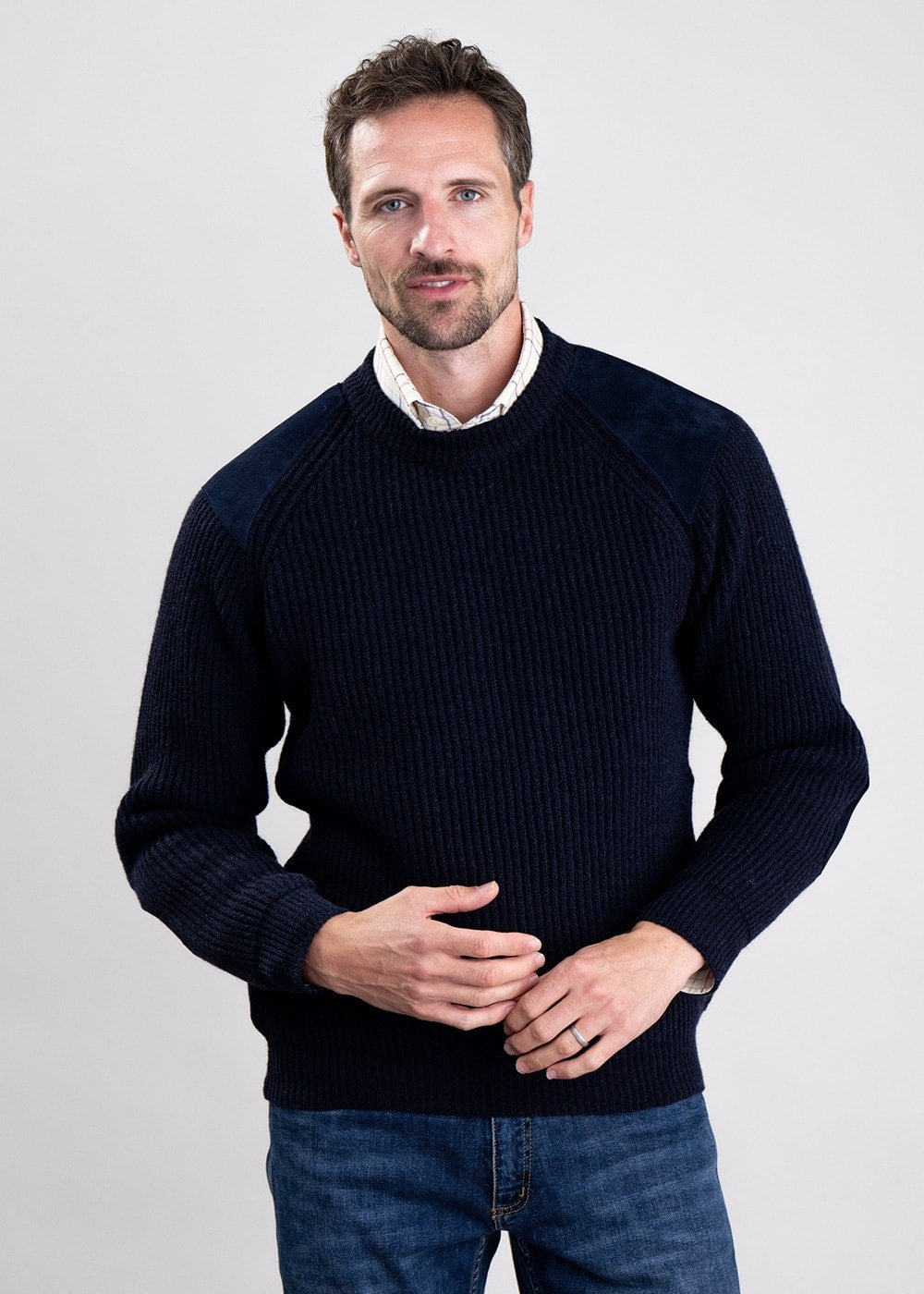 Scotia Shooting Sweater - Navy - 3