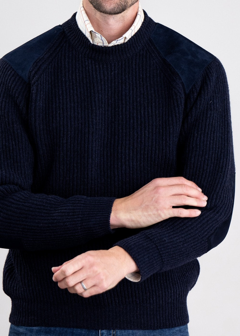 Scotia Shooting Sweater - Navy - 4