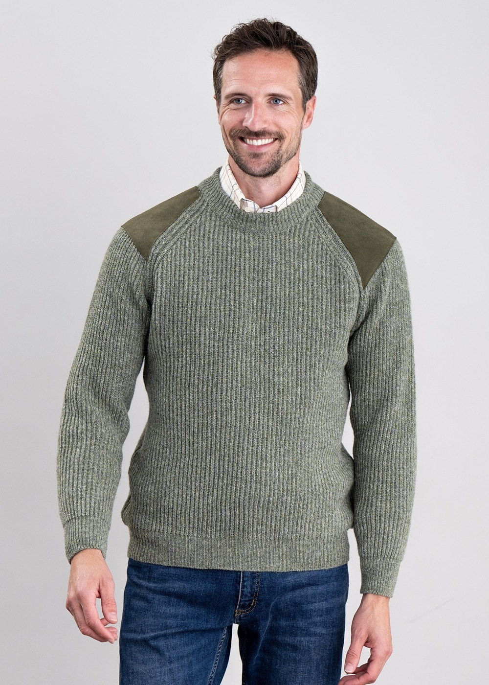 Scotia Shooting Sweater - Pine - 2